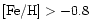 $\mbox{\rm [Fe/H]}>-0.8$