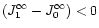 $(J _{1} ^\infty -J _{0} ^\infty) < 0$