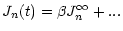 $\displaystyle {J _n(t) = \beta J_n ^\infty + ...}$