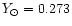 $Y_\odot=0.273$