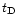 $t_{\rm D}$