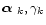 $\text{\boldmath$\alpha$ }_k, \gamma_k$