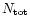 $N_{\rm tot}$