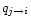 $q_{j \rightarrow i}$