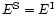 $E^{\rm S} = E^{\rm I}$