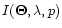 $I(\vec\Theta,\lambda,p)$