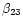$\beta_{23}$