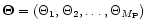 $\vec \Theta=(\Theta_1,\Theta_2,\ldots,\Theta_{M_{\rm P}})$