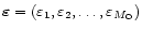 $\vec\varepsilon
=(\varepsilon_1,\varepsilon_2,\ldots,\varepsilon_{M_{\rm
O}})$