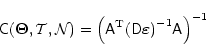 \begin{displaymath}\tens C(\vec\Theta,\mathcal T,\mathcal N)
=\left({\tens A}^{...
...{\tens D}\vec\varepsilon\/\right)}^{-1}
\tens A \right)^{-1}
\end{displaymath}