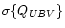 $\sigma \{ Q_{UBV} \} $
