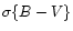 $\sigma \{ B-V\} $