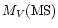 $M_V\mbox{(MS)}$
