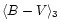 $\langle B-V \rangle_3$