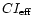 $CI_{\rm eff}$