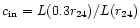 $c_{\rm in} = L(0.3r_{24})/L(r_{24})$