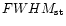 $FWHM_{\rm
st}$