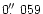 $0\hbox{$.\!\!^{\prime\prime}$ }059$