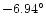 $-6.94^\circ$