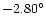 $-2.80^\circ$