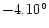 $-4.10^\circ$