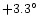 $+3.3^{\circ}$