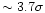 $\sim 3.7\sigma$