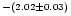 $^{-(2.02\pm0.03)}$