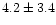 $4.2\pm3.4$