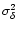 $\sigma_\delta^2$