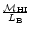 $\frac{{\cal M}_{\rm HI}}{L_{\rm B}}$