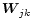 $\vec{W}_{jk \vphantom{'}}$