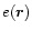 $e(\vec{r})$
