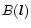 $B(\vec{l})$