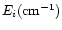 $E_{i}({\rm cm}^{-1})$