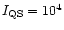 $I_{\rm QS}=10^{4}$