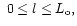 $\ 0\leq l\leq L_{\rm o},$