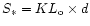 $%
S_{*}=KL_{\rm o}\times d$