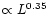 $\propto L^{0.35}$