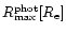 $R_{\rm max}^{\rm phot} [R_{\rm e}]$