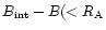 $B_{\rm int}-B(<R_{\rm A}$