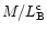 $M/L_{\rm B}^{\rm c}$