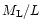 $M_{\rm L}/L$