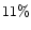$11\%$