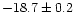 $-18.7\pm0.2$