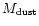 $M_{\rm {dust}}$