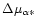 $\Delta \mu_{\alpha *}$