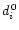$d_{i}^{\,0}$