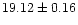 $19.12\pm 0.16$