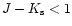 $J-K_{\rm s}<1$